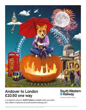 South Western Railway's autumn promotional campaign